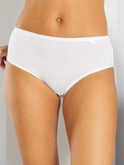 Pack De 3 Braguitas Midi 'Sans Complexe' - Blanco