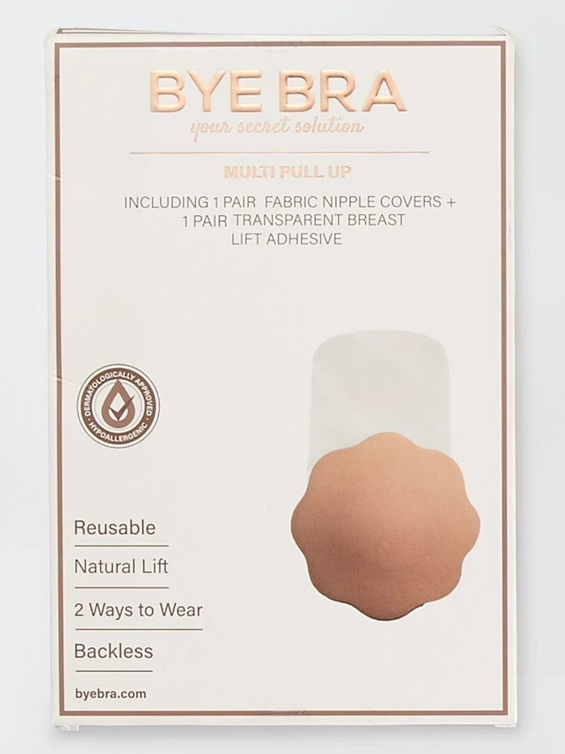 Pack Tapapezones Y Realzadores De Pecho - Beige 4 Pack Tapapezones Y Realzadores De Pecho - Beige - Imagen 2