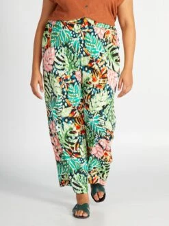 Zalaris Tienda -Zalaris Tienda pantalon ancho con estampado de maxiflores hoja de calculo atr67 1 frb2