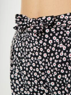 Pantalón Ancho Cropped Con Motivos - NEGRO -Zalaris Tienda pantalon ancho cropped con motivos negro zn631 1 frb4