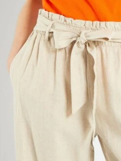 Pantalón Ancho De Lino 'JDY' - Beige -Zalaris Tienda pantalon ancho de lino jdy beige abw32 1 frb4