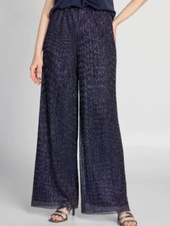 Pantalón Ancho De Punto Irisado - LUR PÚRPURA