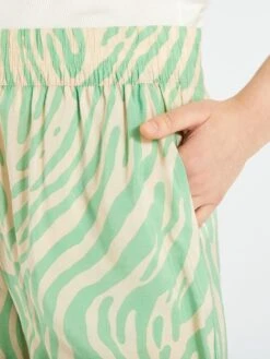 Pantalón Ancho De Talle Alto 'JDY' - BEIGE/VERDE -Zalaris Tienda pantalon ancho de talle alto jdy beigeverde aim26 2 frb4