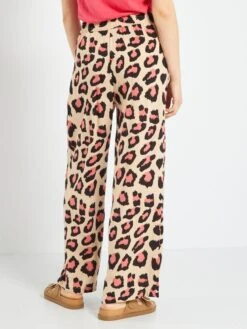 Pantalón Ancho De Talle Alto 'JDY' - ROSA -Zalaris Tienda pantalon ancho de talle alto jdy rosa aim11 1 frb3