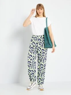 Pantalón Ancho De Talle Alto 'JDY' - VERDE -Zalaris Tienda pantalon ancho de talle alto jdy verde aim11 2 frb2