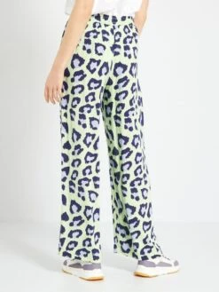 Pantalón Ancho De Talle Alto 'JDY' - VERDE -Zalaris Tienda pantalon ancho de talle alto jdy verde aim11 2 frb3