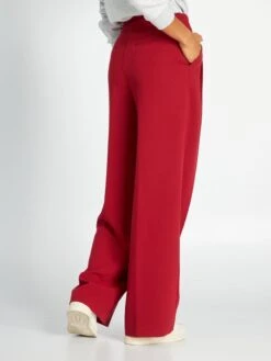 Pantalón Ancho De Tiro Alto - RUIBARBO -Zalaris Tienda pantalon ancho de tiro alto ruibarbo ajj43 2 frb5