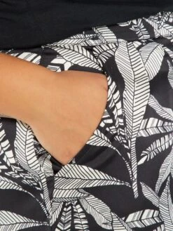 Pantalón Ancho Estampado - NEGRO -Zalaris Tienda pantalon ancho estampado negro aet70 1 frb4