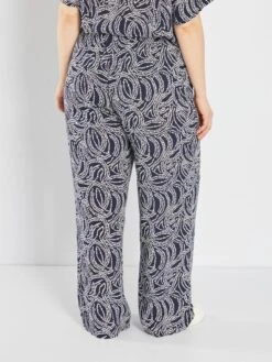 Pantalón Ancho Vaporoso 'Only' - AZUL -Zalaris Tienda pantalon ancho vaporoso only azul amd89 1 frb3