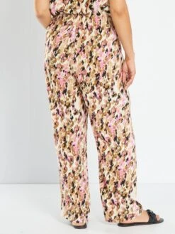 Pantalón Ancho 'Vero Moda Curve' - ROSA -Zalaris Tienda pantalon ancho vero moda curve rosa amd74 2 frb4