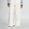 Pantalón Ancho Wide Leg Cropped - BLANCO