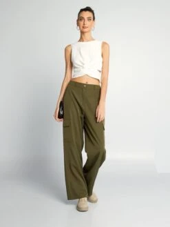 Pantalón Cargo - CAQUI DE UVA