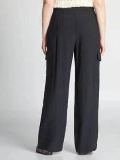 Pantalón Con Bolsillos Con Solapas - Negro -Zalaris Tienda pantalon con bolsillos con solapas negro awy13 2 frb3