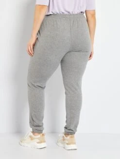 Pantalón De Jogging De Felpa - GRIS -Zalaris Tienda pantalon de jogging de felpa gris zq913 4 frb3