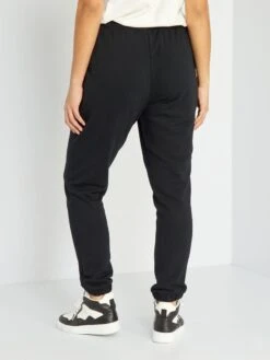 Pantalón De Jogging De Felpa - Negro -Zalaris Tienda pantalon de jogging de felpa negro zq913 5 frb3