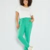 Pantalón De Jogging De Felpa - VERDE -Zalaris Tienda pantalon de jogging de felpa verde zq913 7 frb1