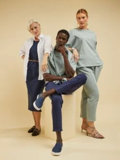 Pantalón De Jogging De French Terry - Gris Azul -Zalaris Tienda pantalon de jogging de french terry gris azul ze757 1 frb4