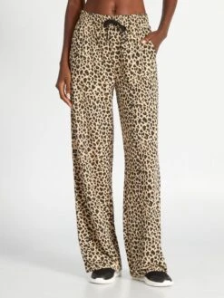 Pantalón De Jogging De Leopardo - BEIGE