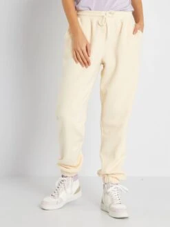 Pantalón De Jogging De Punto Polar - Crudo