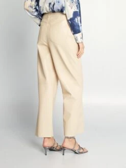 Pantalón De Material Sintético - Beige -Zalaris Tienda pantalon de material sintetico beige ajj44 1 frb3