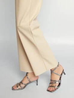 Pantalón De Material Sintético - Beige -Zalaris Tienda pantalon de material sintetico beige ajj44 1 frb5