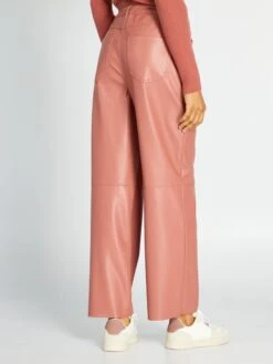 Pantalón De Material Sintético - Rosa -Zalaris Tienda pantalon de material sintetico rosa ajj44 3 frb3