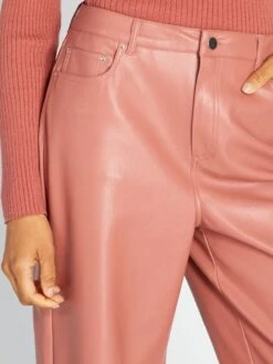 Pantalón De Material Sintético - Rosa -Zalaris Tienda pantalon de material sintetico rosa ajj44 3 frb5