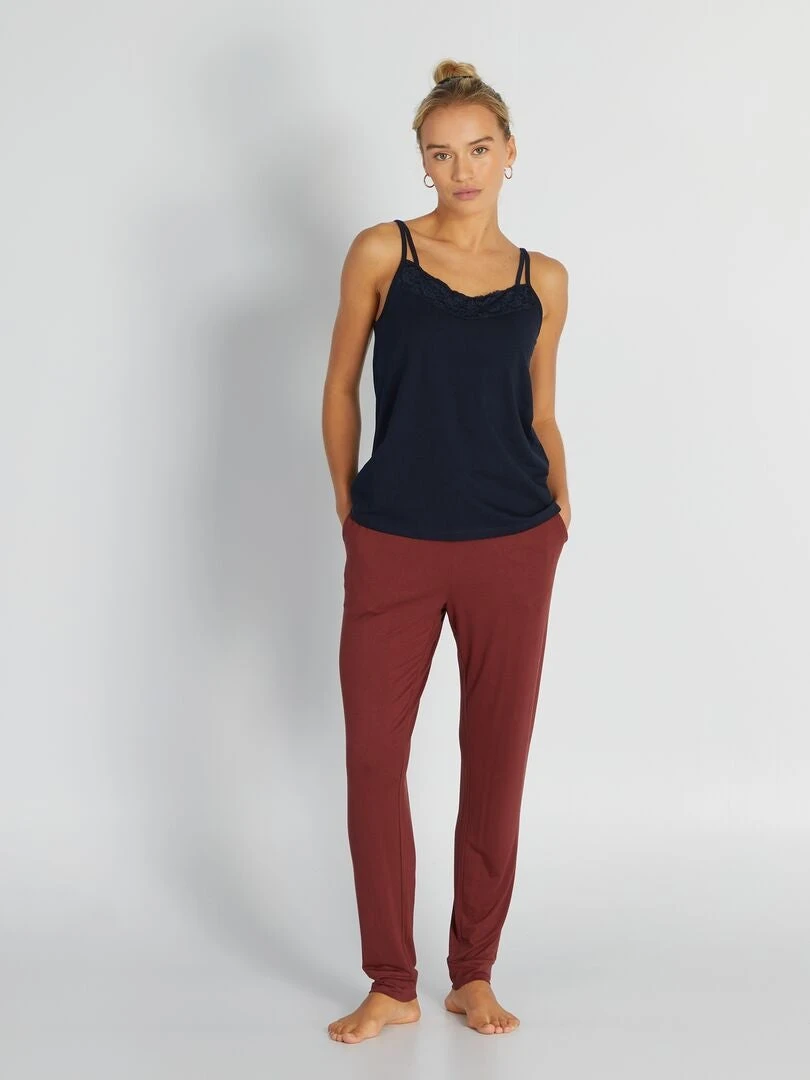 Pantalón De Pijama Vaporoso - ANDO ROJO 5 Pantalón De Pijama Vaporoso - ANDO ROJO - Imagen 3