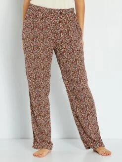 Pantalón De Pijama Vaporoso - AZUL -Zalaris Tienda pantalon de pijama vaporoso azul zn644 2 frb4