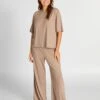 Pantalón De Pijama Vaporoso - HONGO BEIGE