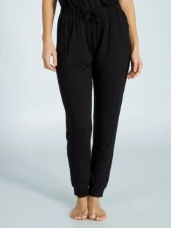Pantalón De Pijama Vaporoso - Negro 9 Pantalón De Pijama Vaporoso - Negro -Zalaris Tienda pantalon de pijama vaporoso negro yr825 2 frb4