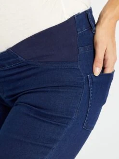 Pantalón De Punto Elástico - AZUL -Zalaris Tienda pantalon de punto elastico azul zk975 1 frb4