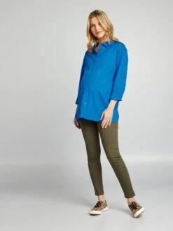 Pantalón De Punto Elástico Tipo Jegging - KAKI -Zalaris Tienda pantalon de punto elastico tipo jegging kaki zm180 3 frb2