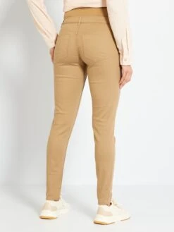 Pantalón De Sarga Premamá - BEIGE -Zalaris Tienda pantalon de sarga premama beige zm242 1 frb3