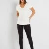 Pantalón De Sarga Premamá - Negro -Zalaris Tienda pantalon de sarga premama negro zm242 3 frb1