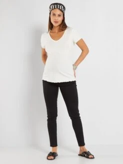 Pantalón De Sarga Premamá - Negro