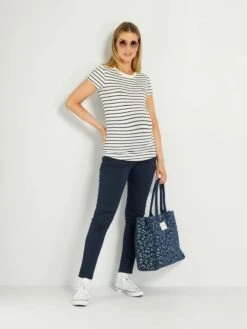 Pantalón De Sarga Premamá - SAVIA AZUL