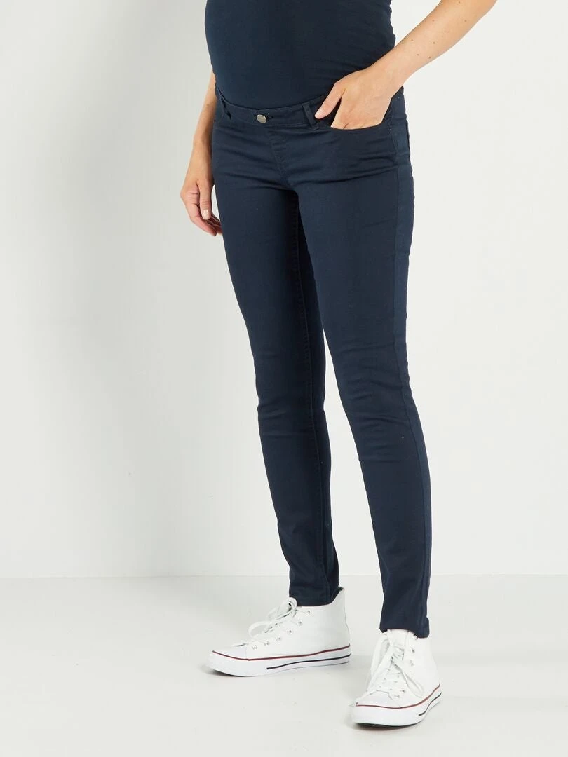 Pantalón De Sarga Premamá - SAVIA AZUL 6 Pantalón De Sarga Premamá - SAVIA AZUL - Imagen 4