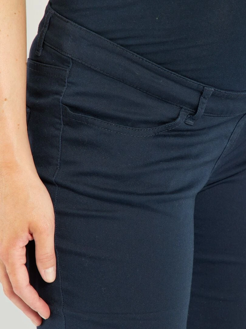 Pantalón De Sarga Premamá - SAVIA AZUL 7 Pantalón De Sarga Premamá - SAVIA AZUL - Imagen 5