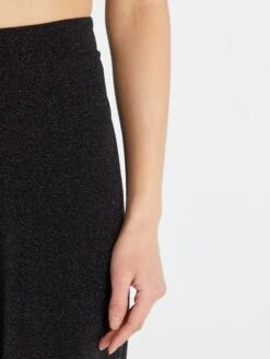 Pantalón De Talle Alto De Punto Irisado - NEGRO -Zalaris Tienda pantalon de talle alto de punto irisado negro asw01 2 frb5