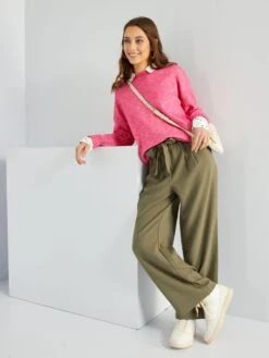 Pantalón De Talle Alto - KAKI