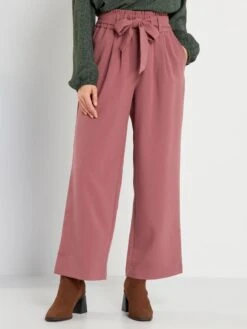 Pantalón De Talle Alto - ROSA