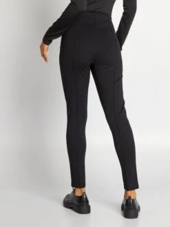 Pantalón De Tiro Alto Con Botones De Fantasía - Negro -Zalaris Tienda pantalon de tiro alto con botones de fantasia negro ajj51 2 frb3