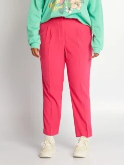 Pantalón De Traje Corte Pitillo - ROSA BRILLANTE -Zalaris Tienda pantalon de traje corte pitillo rosa brillante ajj99 2 frb4