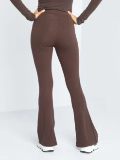 Pantalón Flare Bootcut Con Aberturas - MARRON -Zalaris Tienda pantalon flare bootcut con aberturas marron adz41 2 frb3