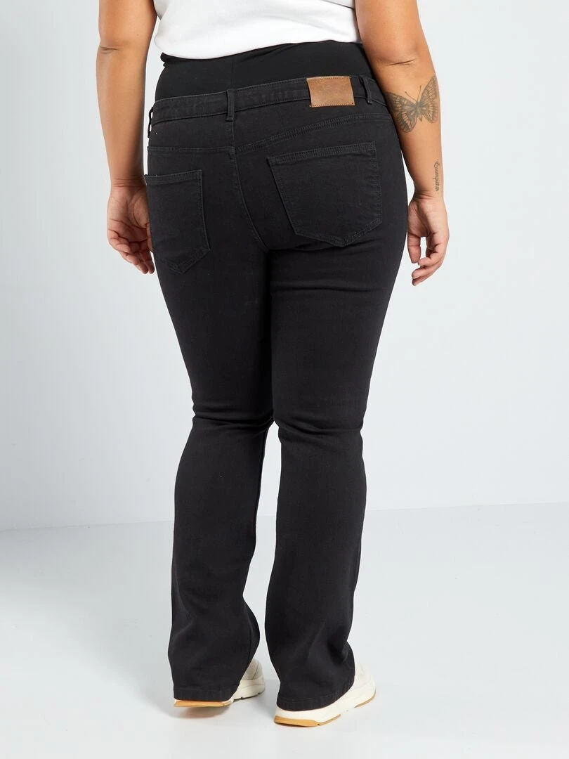 Pantalón Flare Premamá - NEGRO_DENI 4 Pantalón Flare Premamá - NEGRO_DENI - Imagen 2