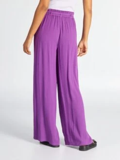 Pantalón Loose De Punto De Crepé - Uva -Zalaris Tienda pantalon loose de punto de crepe uva acr76 1 frb3