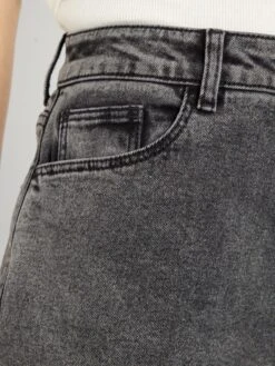 Pantalón Mom Con Talle Muy Alto - L28 - GRIS -Zalaris Tienda pantalon mom con talle muy alto l28 gris zk667 3 frb5