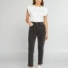 Pantalón Mom Con Talle Muy Alto - L30 - NEGRO