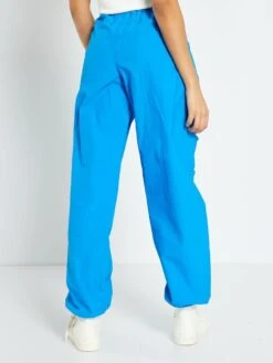 Pantalón Parachute De Nailon - AZUL -Zalaris Tienda pantalon parachute de nailon azul ady58 4 frb3